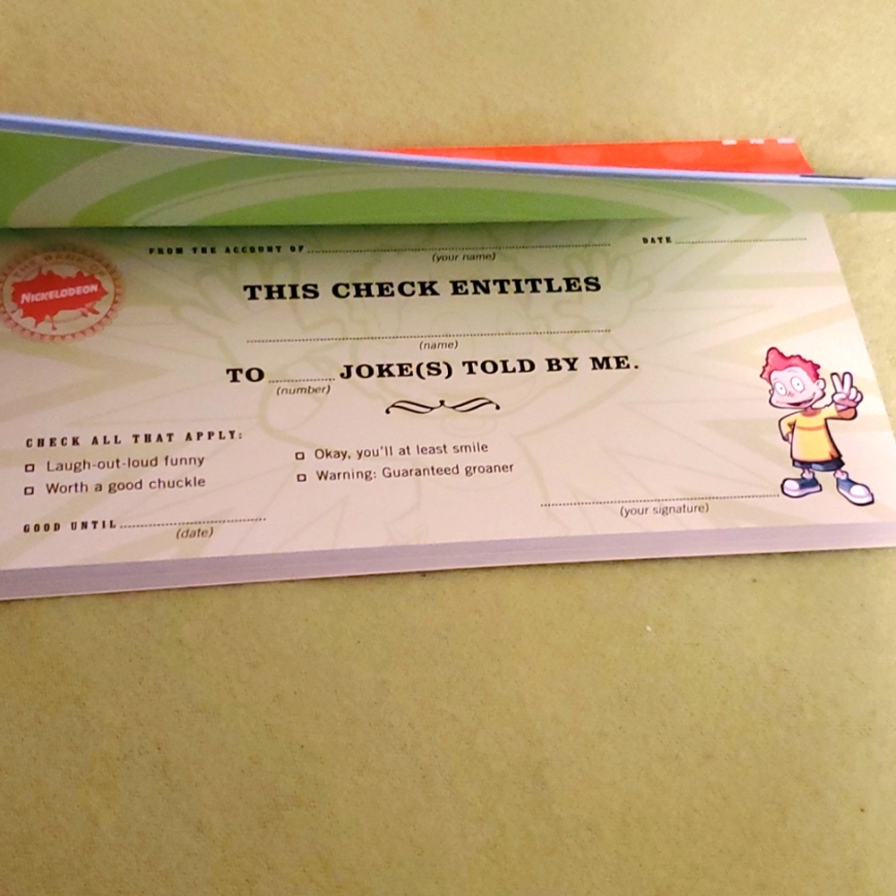 Nickelodeon IOU Checkbook - Picture 4 of 10